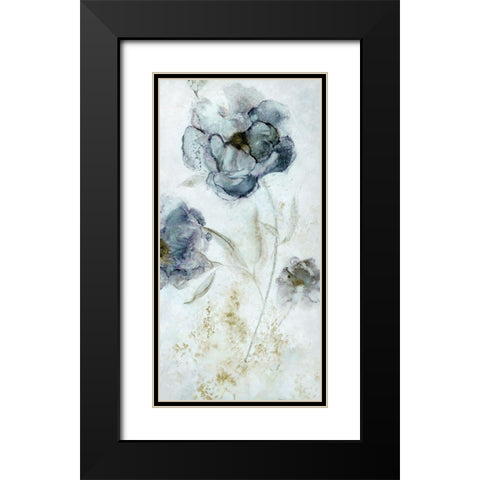 Morning Peony Black Modern Wood Framed Art Print with Double Matting by Robinson, Carol