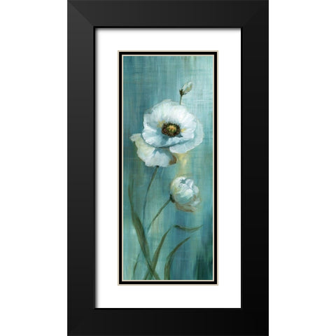 Seabreeze Poppy I Black Modern Wood Framed Art Print with Double Matting by Nan