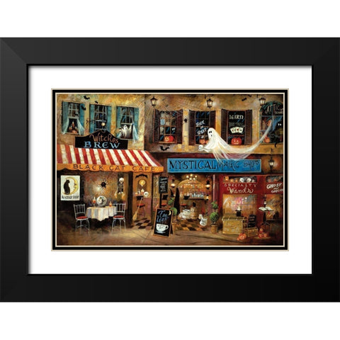 Mystical Magic Shop Black Modern Wood Framed Art Print with Double Matting by Manning, Ruane