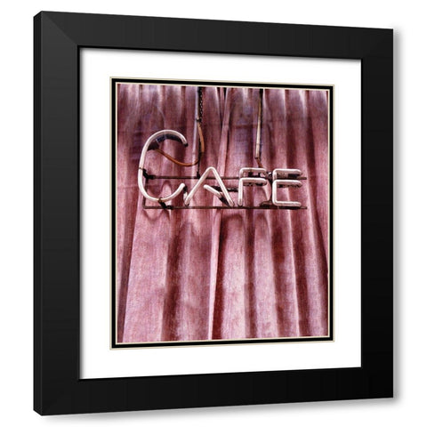 Retro Cafe Black Modern Wood Framed Art Print with Double Matting by Delimont, Danita
