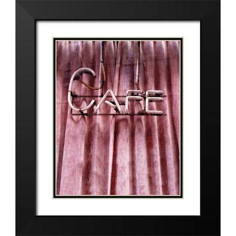 Retro Cafe Black Modern Wood Framed Art Print with Double Matting by Delimont, Danita
