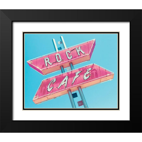 Rock Cafe Black Modern Wood Framed Art Print with Double Matting by Delimont, Danita