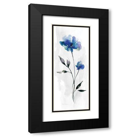 Beautiful Blue III Black Modern Wood Framed Art Print with Double Matting by Robinson, Carol