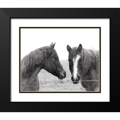 Wild Pastures Black Modern Wood Framed Art Print with Double Matting by Robinson, Carol