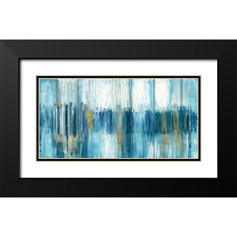 Saturnia Black Modern Wood Framed Art Print with Double Matting by Jill, Susan
