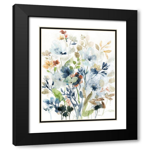 Holland Spring Mix Black Modern Wood Framed Art Print with Double Matting by Robinson, Carol