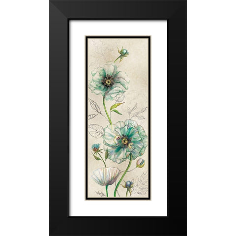 Sketches in Blue I Black Modern Wood Framed Art Print with Double Matting by Robinson, Carol