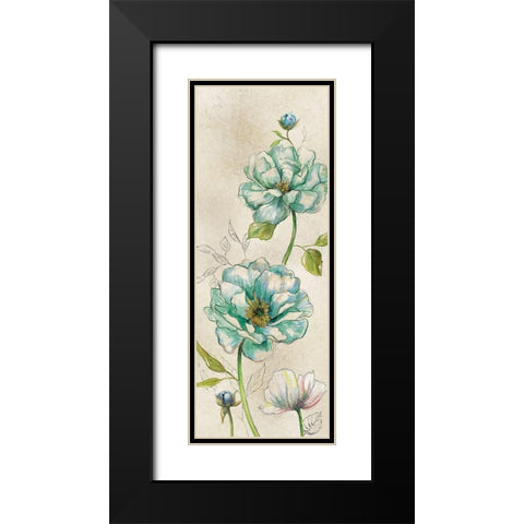 Sketches in Blue Black Modern Wood Framed Art Print with Double Matting by Robinson, Carol
