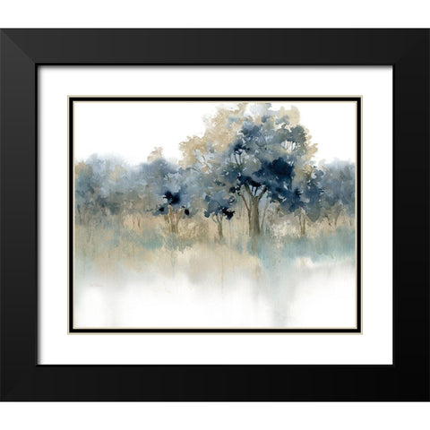 Waters Edge II Black Modern Wood Framed Art Print with Double Matting by Robinson, Carol