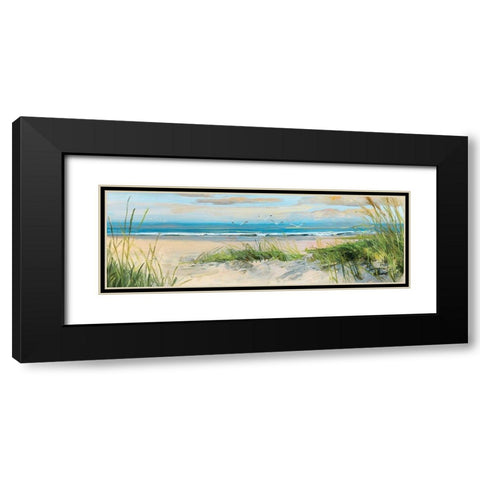 Catching The Black Modern Wood Framed Art Print with Double Matting by Swatland, Sally