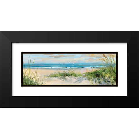 Catching The Black Modern Wood Framed Art Print with Double Matting by Swatland, Sally