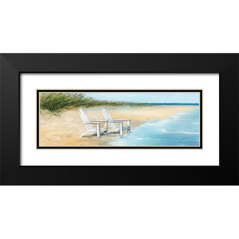 Water View II Black Modern Wood Framed Art Print with Double Matting by Swatland, Sally