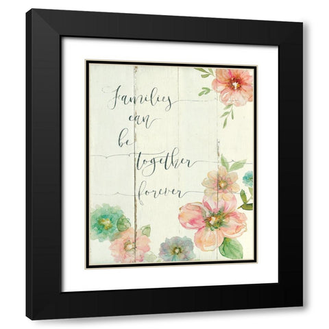 Together Forever Black Modern Wood Framed Art Print with Double Matting by Robinson, Carol