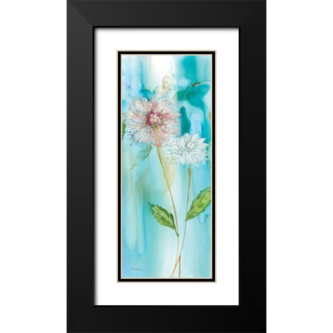 Garden Flow II Black Modern Wood Framed Art Print with Double Matting by Robinson, Carol