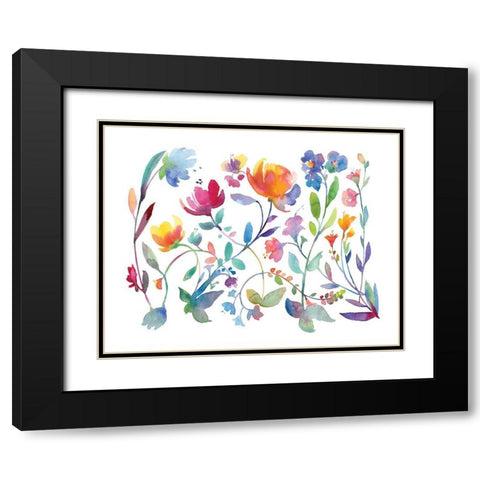 Sweet Emotions I Black Modern Wood Framed Art Print with Double Matting by Troise Heidel, Theresa