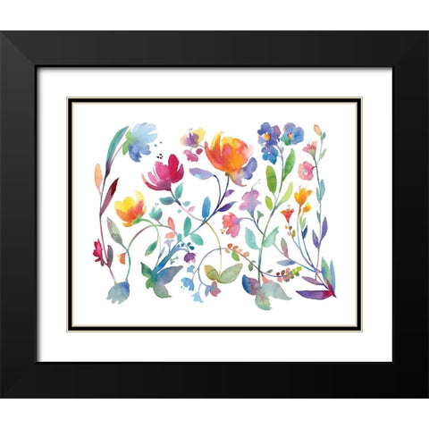 Sweet Emotions I Black Modern Wood Framed Art Print with Double Matting by Troise Heidel, Theresa