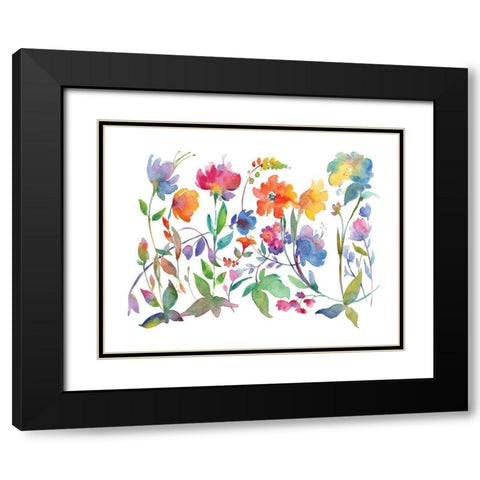 Sweet Emotions II Black Modern Wood Framed Art Print with Double Matting by Troise Heidel, Theresa