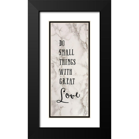 Great Love Black Modern Wood Framed Art Print with Double Matting by Murray, Amanda