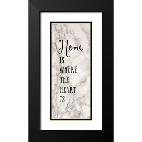 Where the Heart Is Black Modern Wood Framed Art Print with Double Matting by Murray, Amanda
