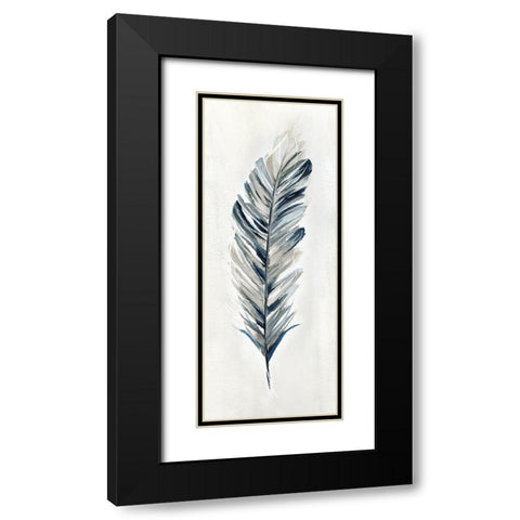 Soft Feathers I Black Modern Wood Framed Art Print with Double Matting by Nan