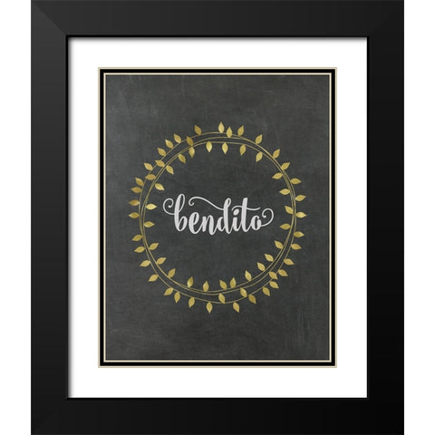Bendito Black Modern Wood Framed Art Print with Double Matting by Murray, Amanda