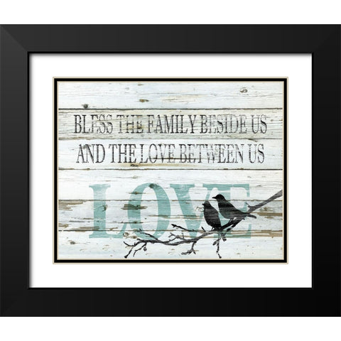 Love Between Us Black Modern Wood Framed Art Print with Double Matting by Robinson, Carol