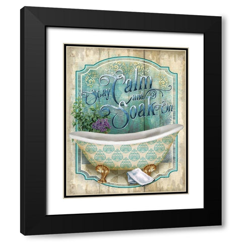 Soak On Black Modern Wood Framed Art Print with Double Matting by Knutsen, Conrad