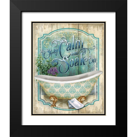 Soak On Black Modern Wood Framed Art Print with Double Matting by Knutsen, Conrad