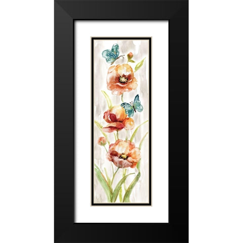 Butterfly Fantasy I Black Modern Wood Framed Art Print with Double Matting by Nan