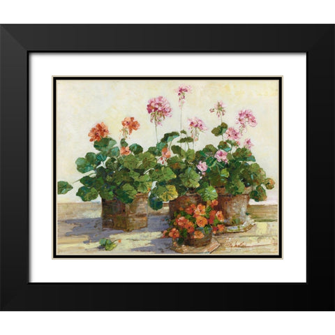 Veranda in Positano I Black Modern Wood Framed Art Print with Double Matting by Swatland, Sally