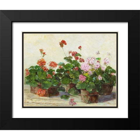 Veranda in Positano II Black Modern Wood Framed Art Print with Double Matting by Swatland, Sally