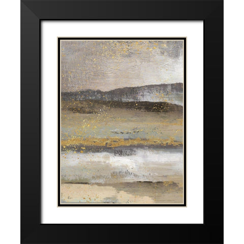 Rolling Hills Detail I Black Modern Wood Framed Art Print with Double Matting by Nan