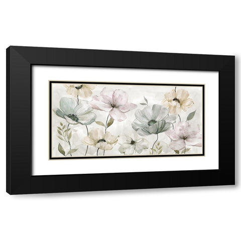 Garden Grays Black Modern Wood Framed Art Print with Double Matting by Robinson, Carol