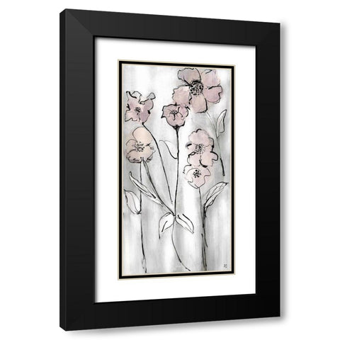 Wildflowers II Black Modern Wood Framed Art Print with Double Matting by Jill, Susan