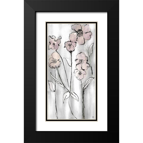 Wildflowers II Black Modern Wood Framed Art Print with Double Matting by Jill, Susan