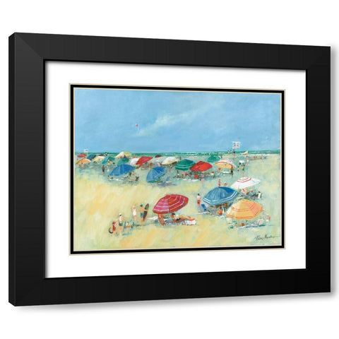 The Shore I Black Modern Wood Framed Art Print with Double Matting by Manning, Ruane