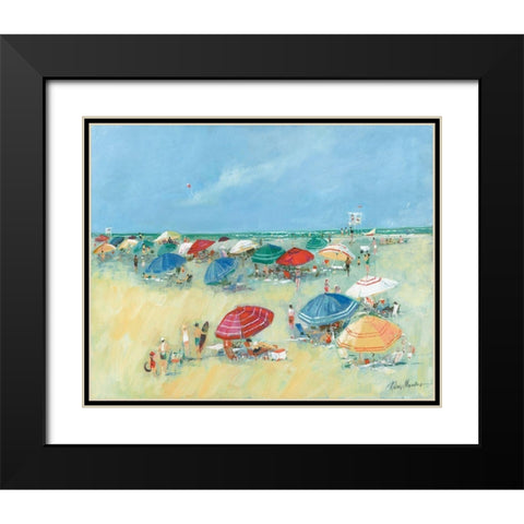 The Shore I Black Modern Wood Framed Art Print with Double Matting by Manning, Ruane
