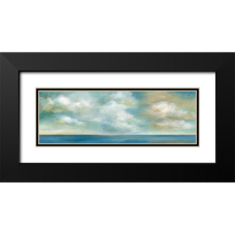 Cloudscape Vista II Black Modern Wood Framed Art Print with Double Matting by Nan