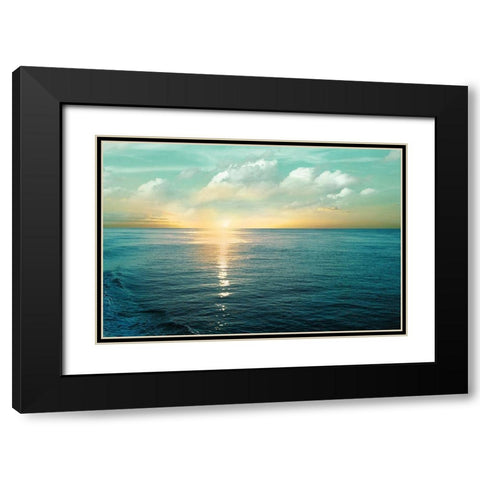 Let There Be Light Black Modern Wood Framed Art Print with Double Matting by Nan