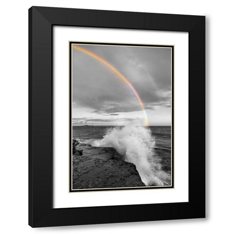 Clarks Point Black Modern Wood Framed Art Print with Double Matting by Delimont, Danita