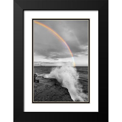 Clarks Point Black Modern Wood Framed Art Print with Double Matting by Delimont, Danita