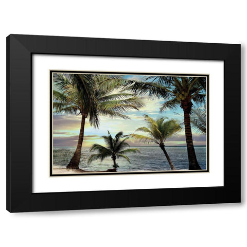 Honduras Sunset Black Modern Wood Framed Art Print with Double Matting by Carpentieri, Natalie