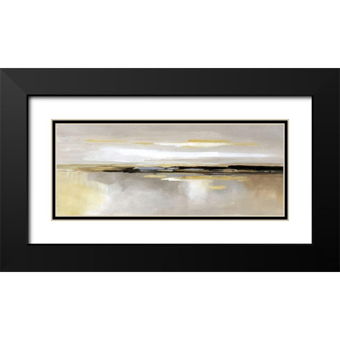 Silver Lining Black Modern Wood Framed Art Print with Double Matting by Nan