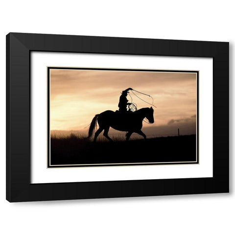 Rope and Black Modern Wood Framed Art Print with Double Matting by Delimont, Danita