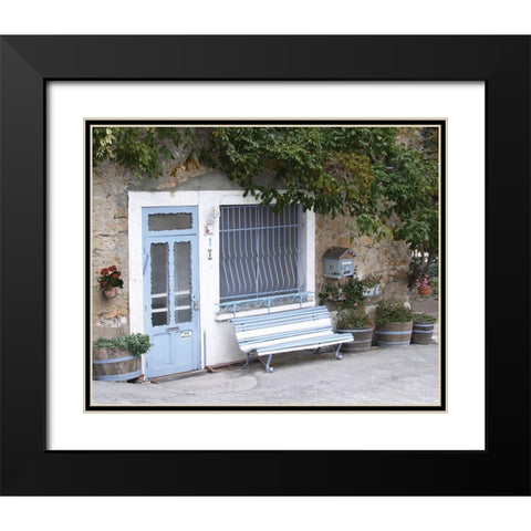 Les Corbieres Black Modern Wood Framed Art Print with Double Matting by Delimont, Danita