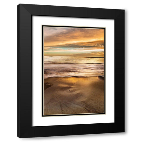 Windansea Black Modern Wood Framed Art Print with Double Matting by Delimont, Danita
