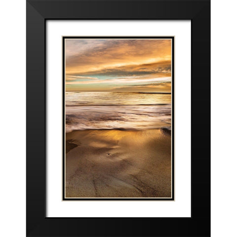 Windansea Black Modern Wood Framed Art Print with Double Matting by Delimont, Danita