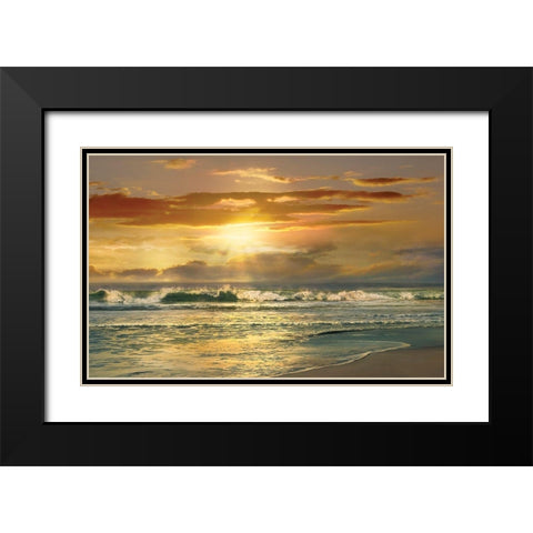 Close To Black Modern Wood Framed Art Print with Double Matting by Calascibetta, Mike