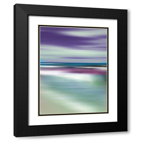 Jeweled Waters Black Modern Wood Framed Art Print with Double Matting by Nan
