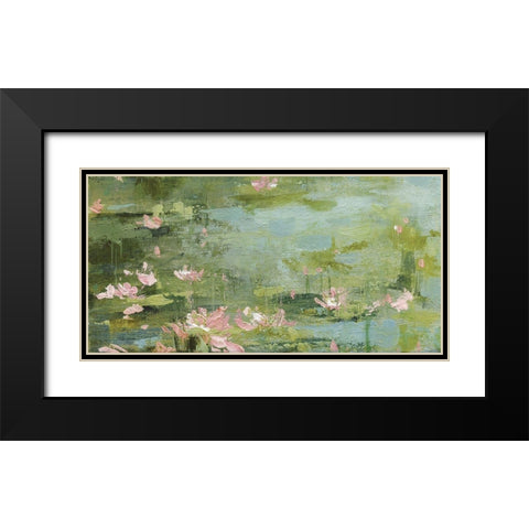 Celadon Black Modern Wood Framed Art Print with Double Matting by Robinson, Carol